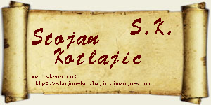 Stojan Kotlajić vizit kartica
